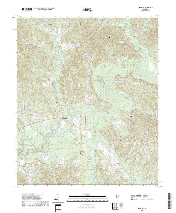 USGS Topographic Map – Edinburg