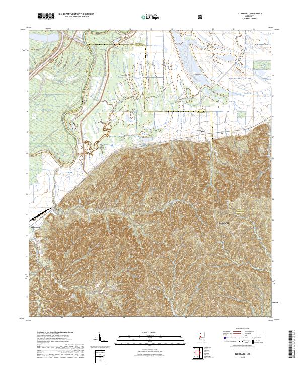 USGS Topographic Map – Eldorado