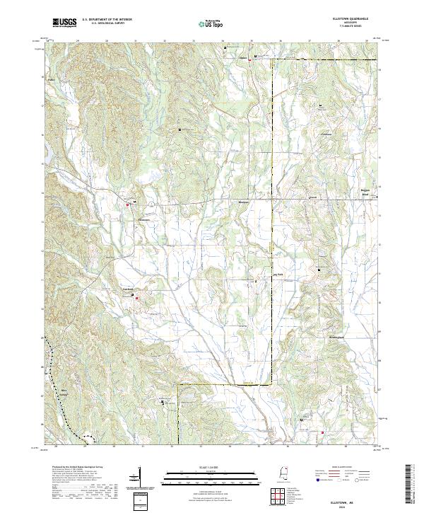 USGS Topographic Map – Ellistown