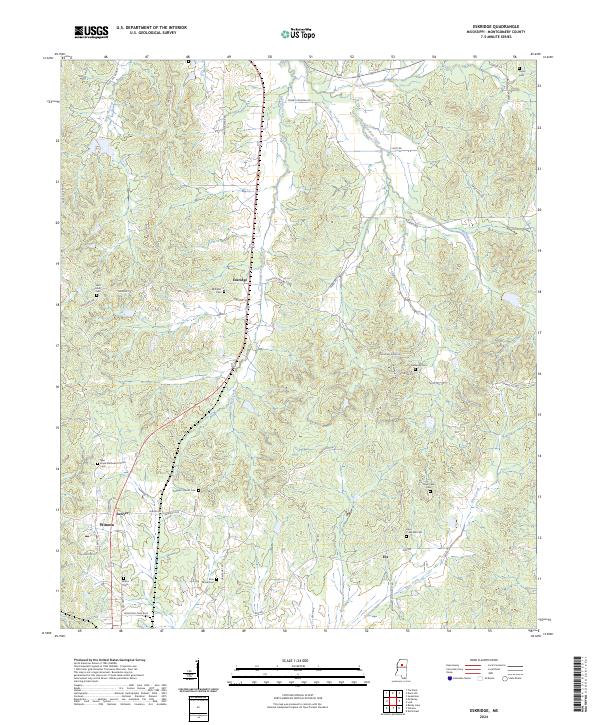 USGS Topographic Map – Eskridge