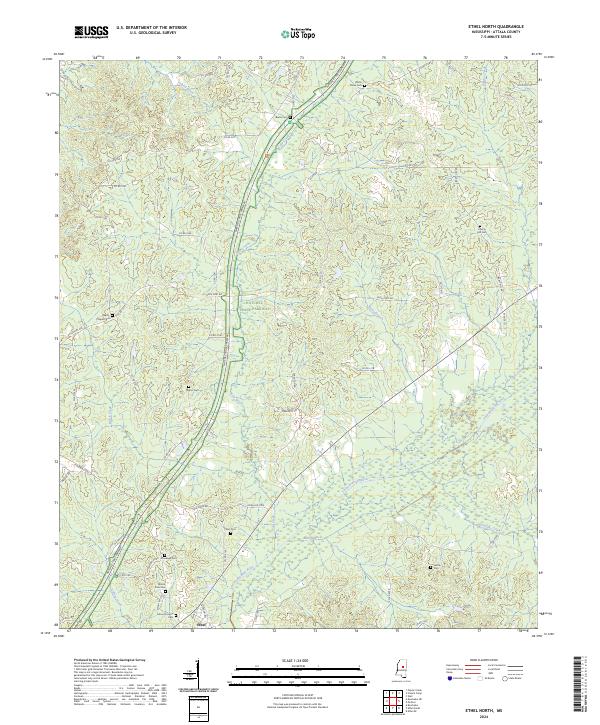 USGS Topographic Map – Ethel North