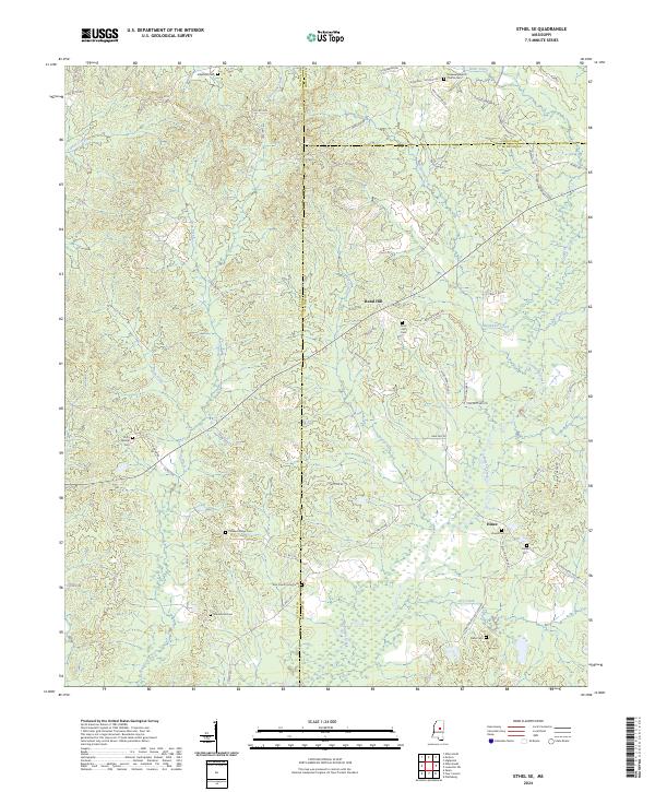USGS Topographic Map – Ethel SE