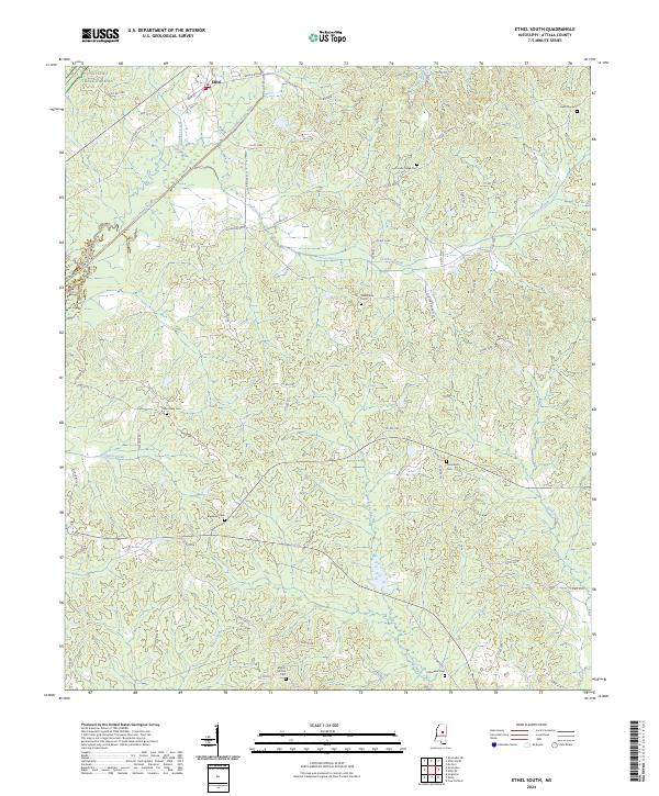 USGS Topographic Map – Ethel South