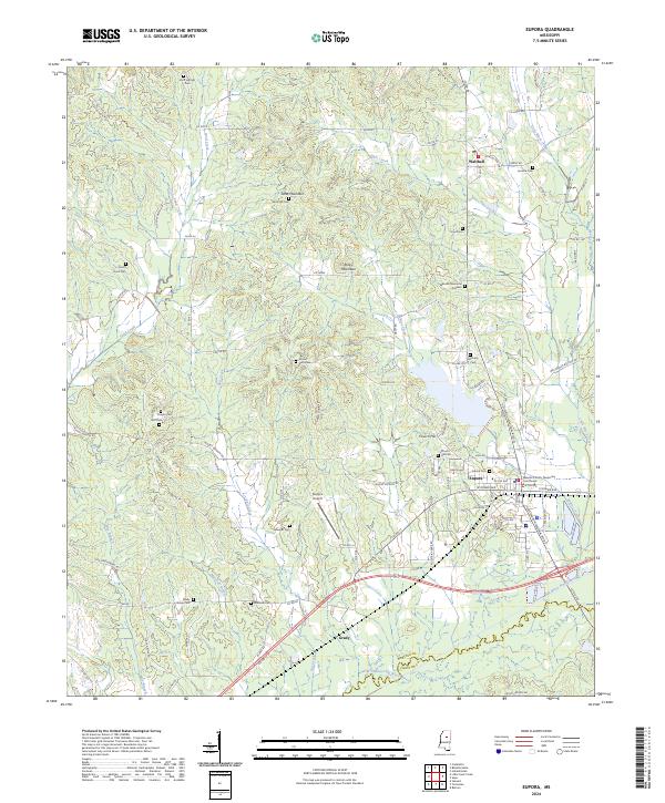 USGS Topographic Map – Eupora
