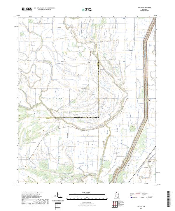 USGS Topographic Map – Falcon