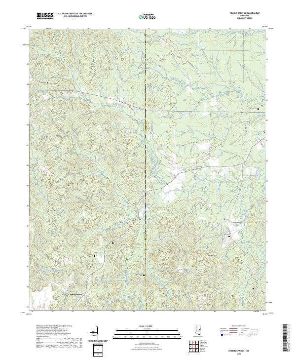 USGS Topographic Map – Fearns Springs