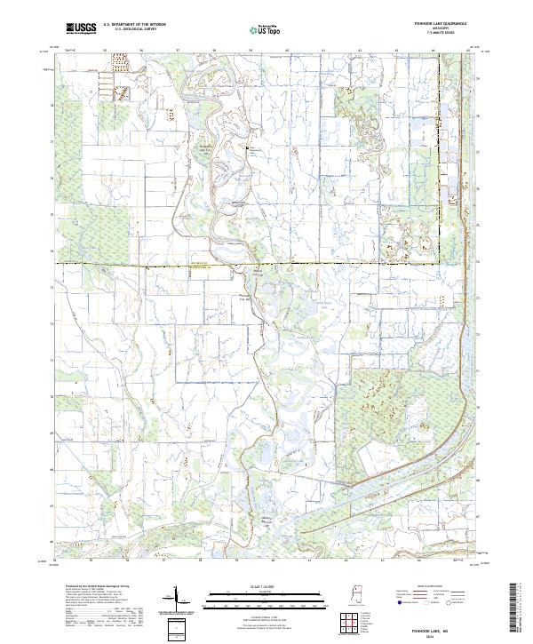USGS Topographic Map – Fishhook Lake