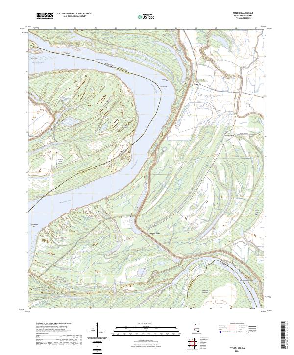 USGS Topographic Map – Fitler