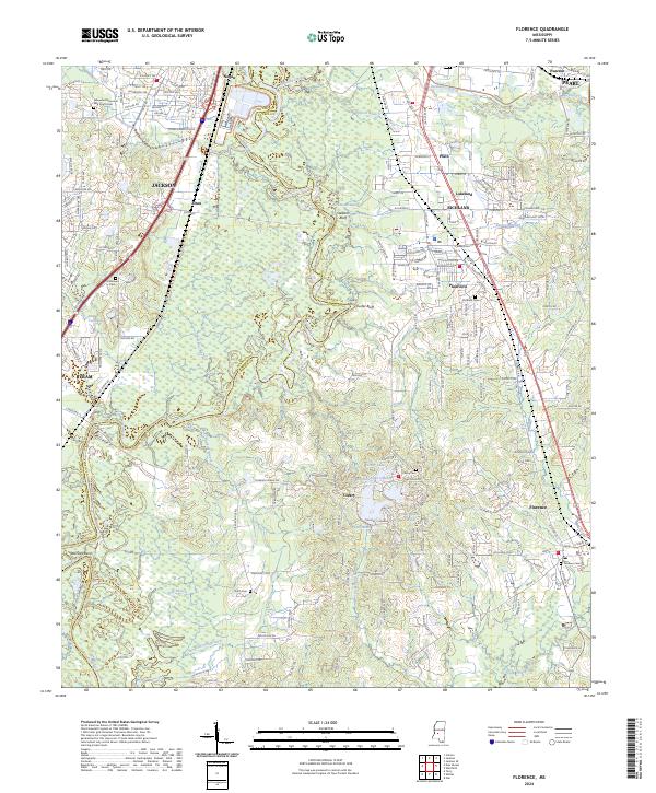 USGS Topographic Map – Florence