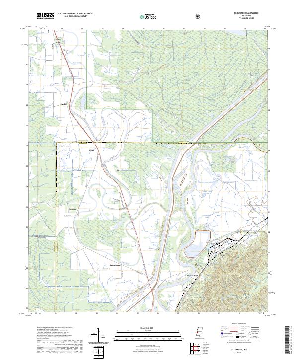 USGS Topographic Map – Floweree