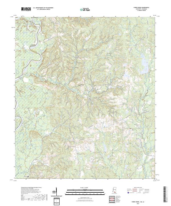 USGS Topographic Map – Fords Creek