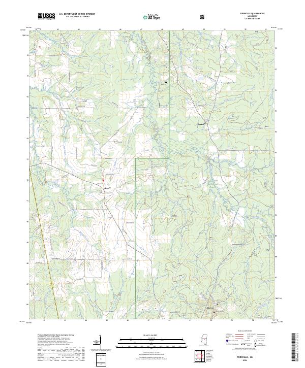 USGS Topographic Map – Forkville