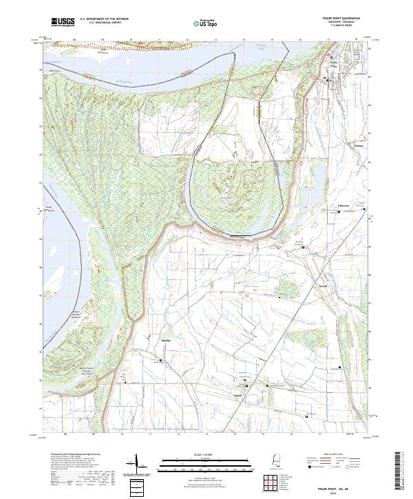 USGS Topographic Map – Friars Point