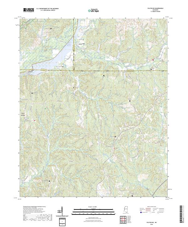USGS Topographic Map – Fulton NE