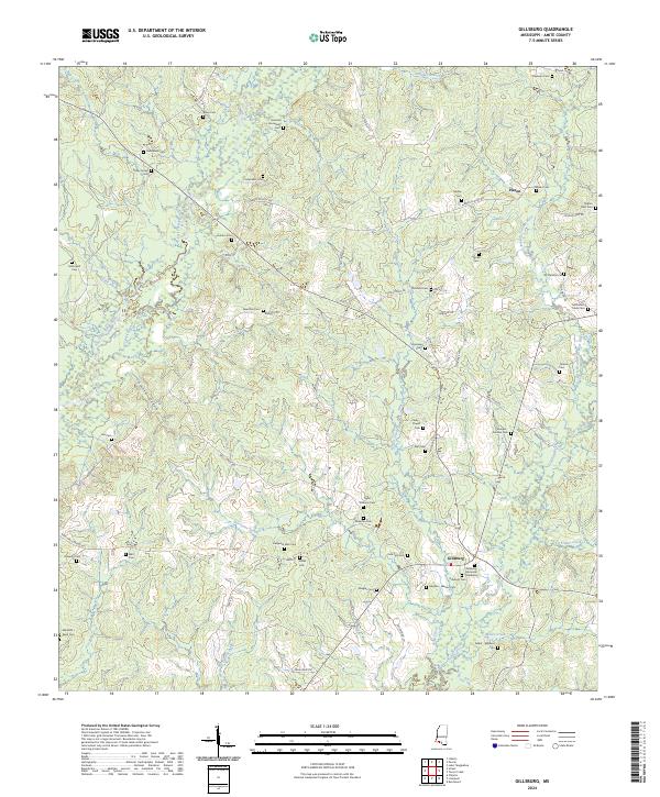 USGS Topographic Map – Gillsburg