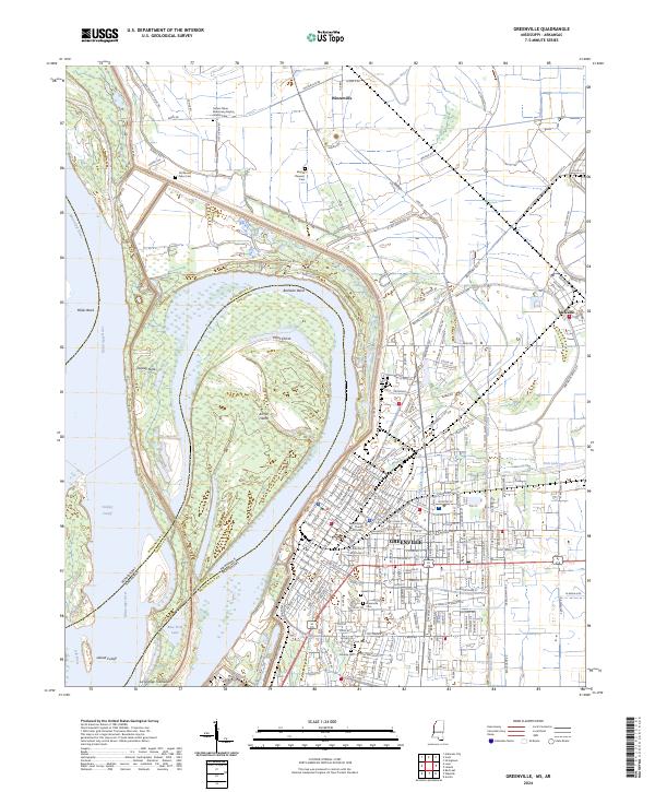 USGS Topographic Map – Greenville