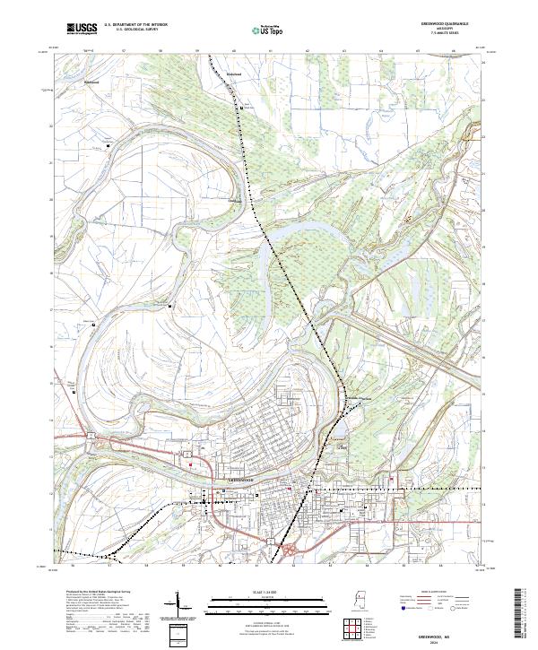 USGS Topographic Map – Greenwood
