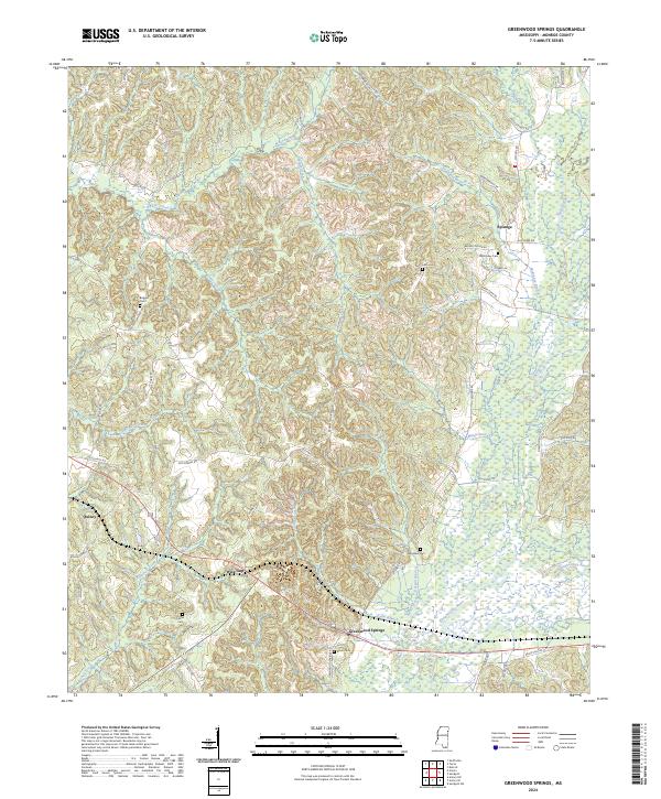 USGS Topographic Map – Greenwood Springs