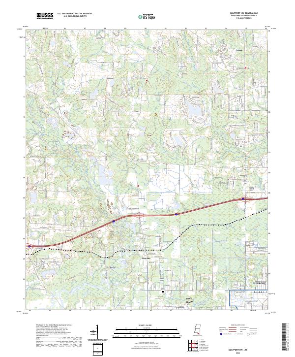 USGS Topographic Map – Gulfport NW
