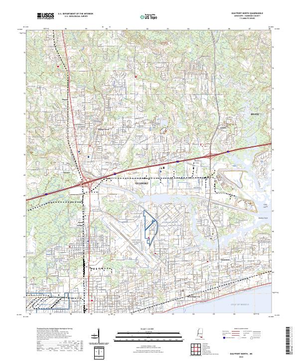 USGS Topographic Map – Gulfport North