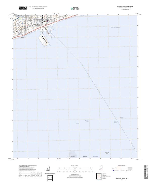 USGS Topographic Map – Gulfport South