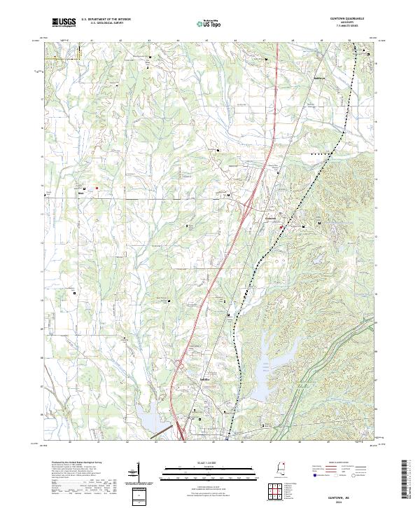 USGS Topographic Map – Guntown