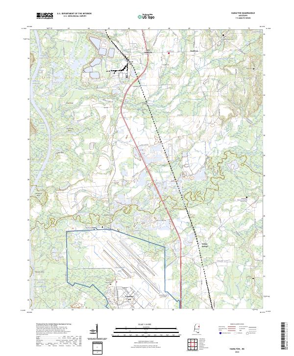 USGS Topographic Map – Hamilton
