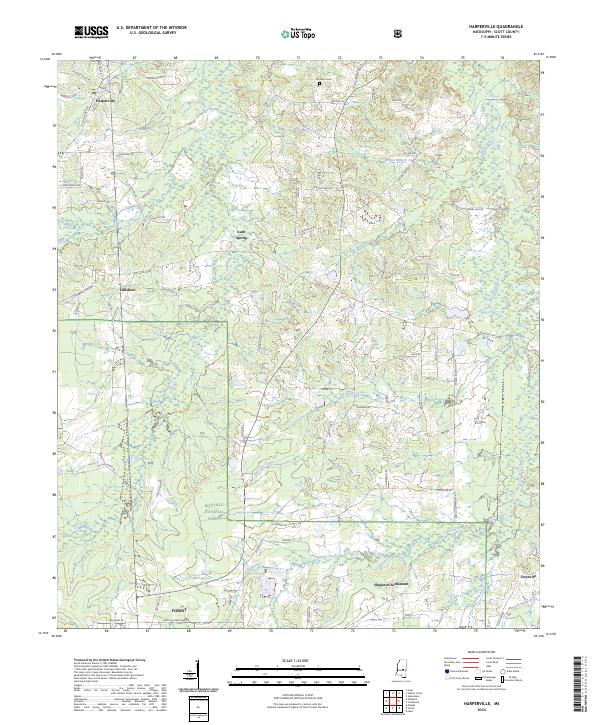 USGS Topographic Map – Harperville