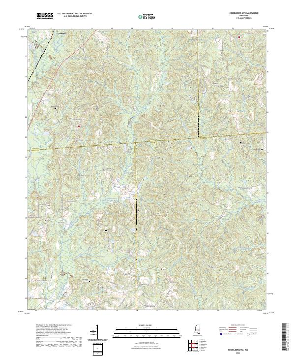 USGS Topographic Map – Heidelberg SW