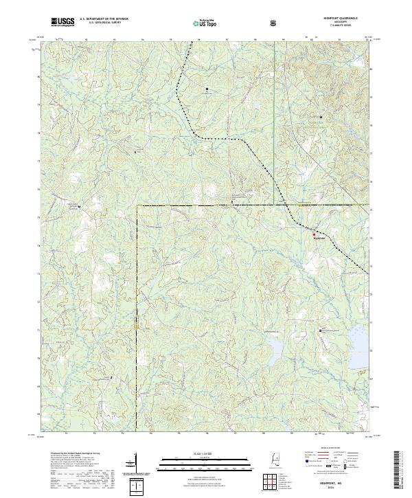 USGS Topographic Map – Highpoint
