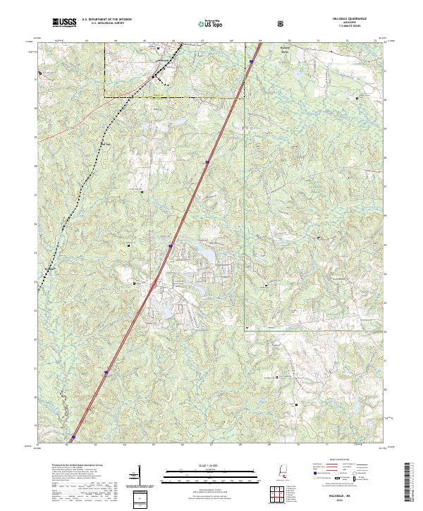 USGS Topographic Map – Hillsdale