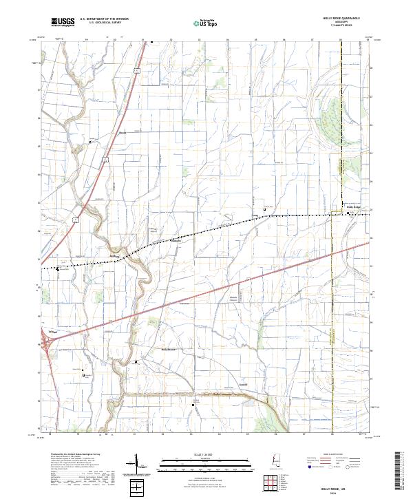 USGS Topographic Map – Holly Ridge