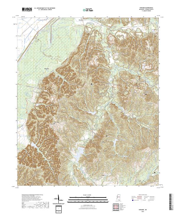 USGS Topographic Map – Howard