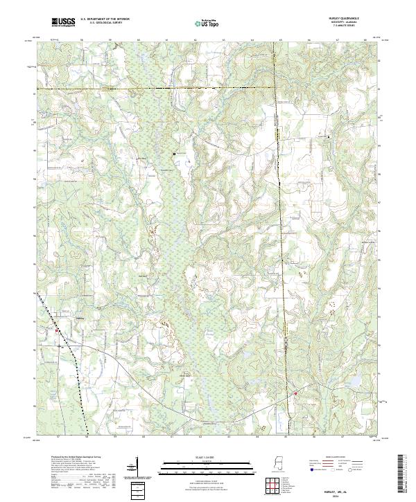 USGS Topographic Map – Hurley