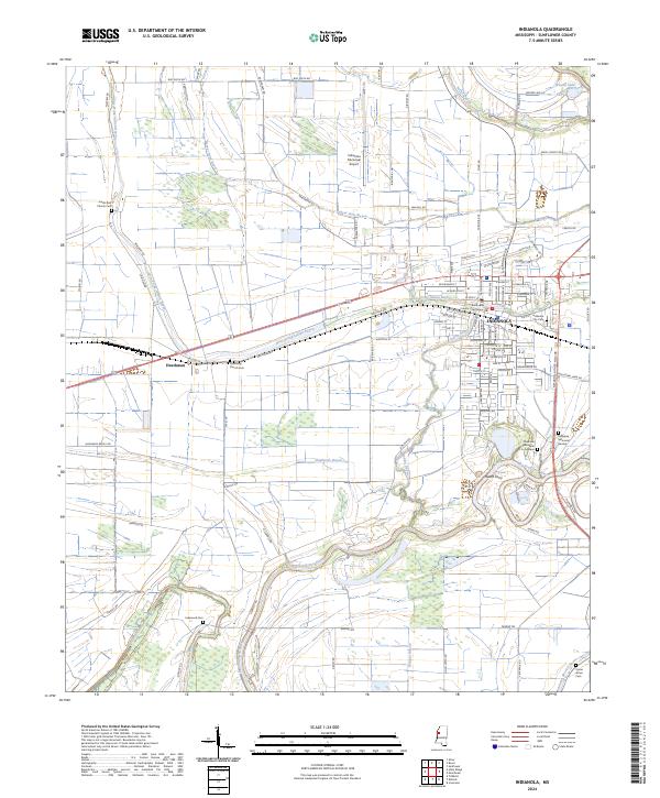USGS Topographic Map – Indianola