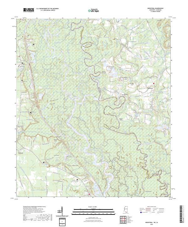 USGS Topographic Map – Industrial