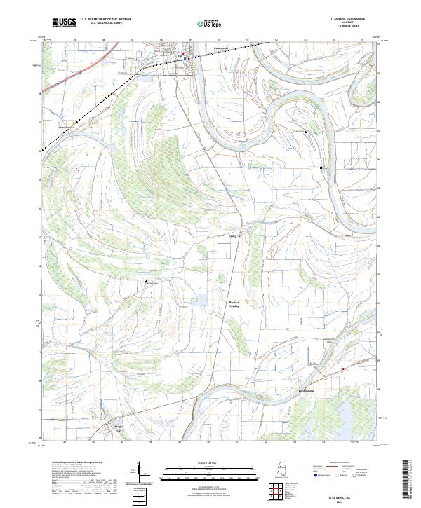 USGS Topographic Map – Itta Bena