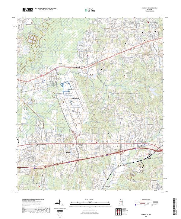 USGS Topographic Map – Jackson SE