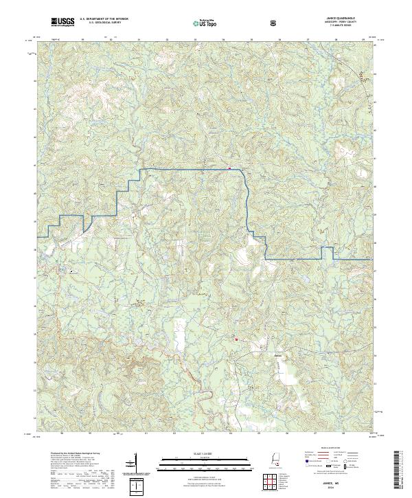 USGS Topographic Map – Janice