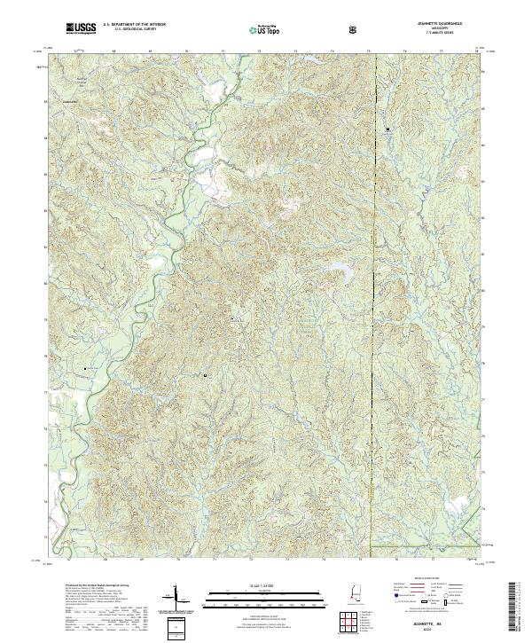 USGS Topographic Map – Jeannette