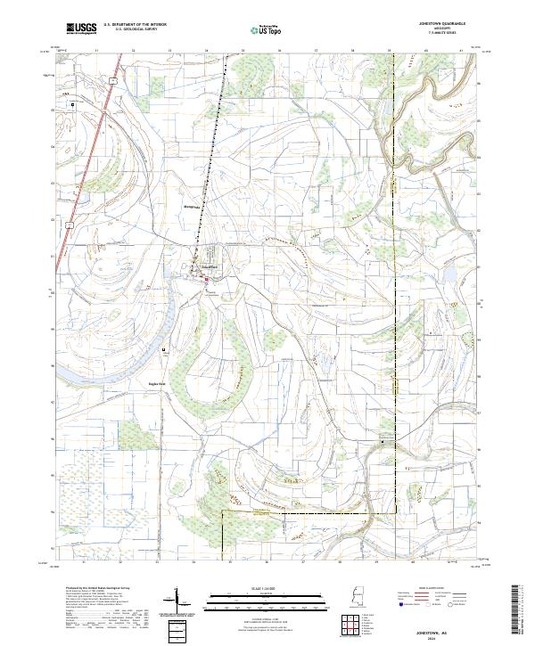 USGS Topographic Map – Jonestown
