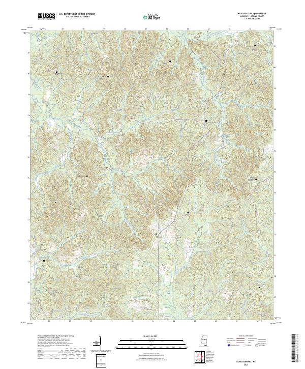 USGS Topographic Map – Kosciusko NE