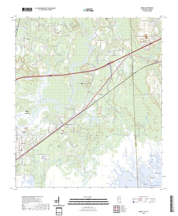 USGS Topographic Map – Kreole