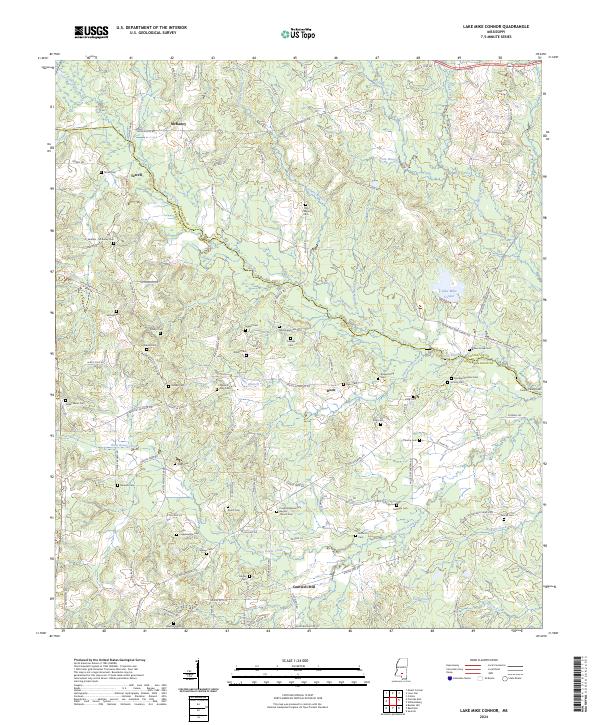 USGS Topographic Map – Lake Mike Connor