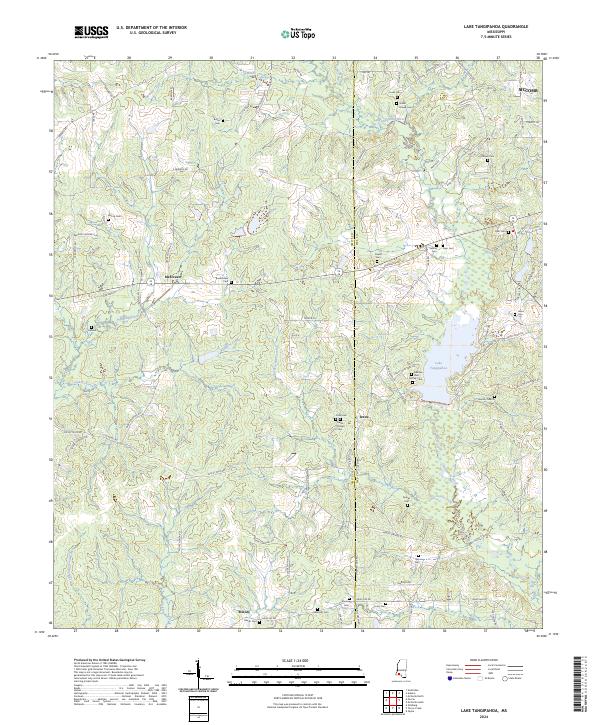 USGS Topographic Map – Lake Tangipahoa