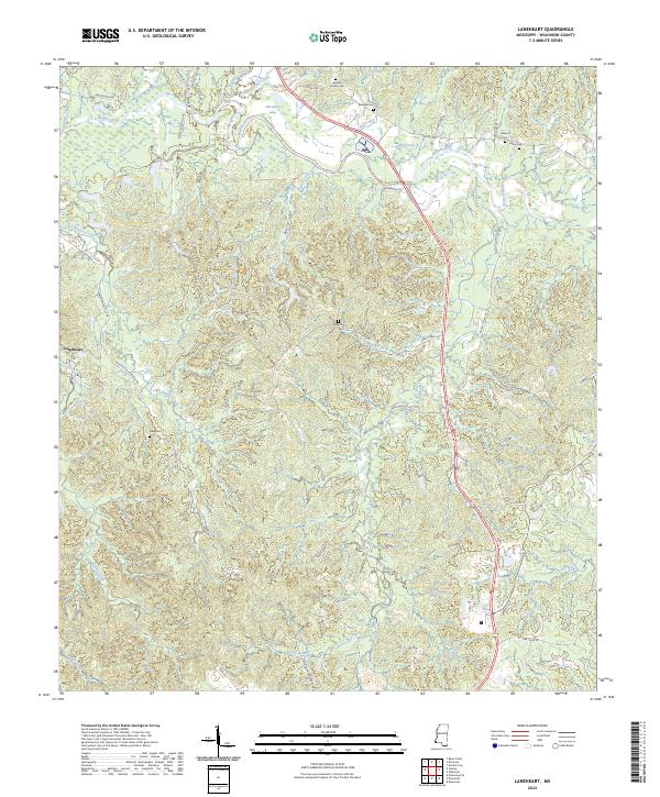 USGS Topographic Map – Laneheart