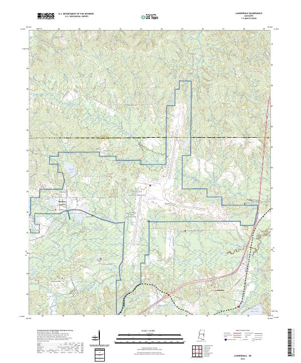 USGS Topographic Map – Lauderdale