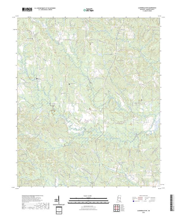 USGS Topographic Map – Lauderdale NW