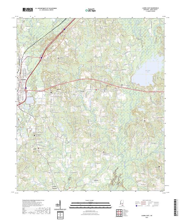 USGS Topographic Map – Laurel East