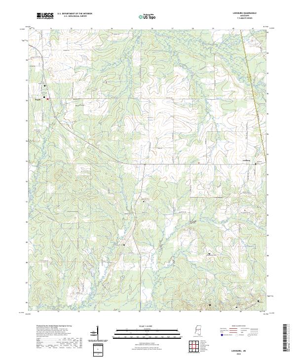 USGS Topographic Map – Leesburg